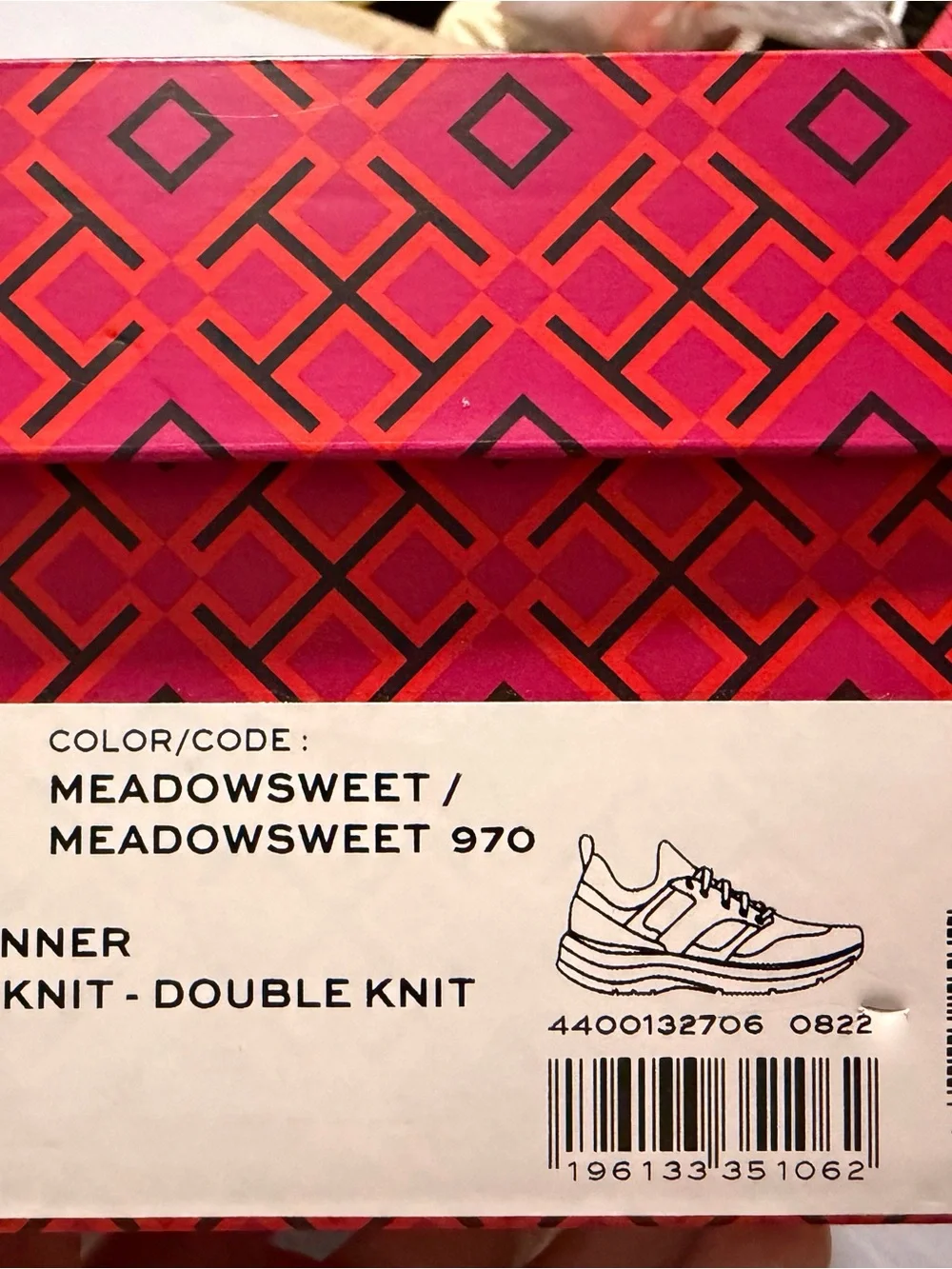 Tory Burch Blush Pink Knit Meadowsweet 970 sneakers